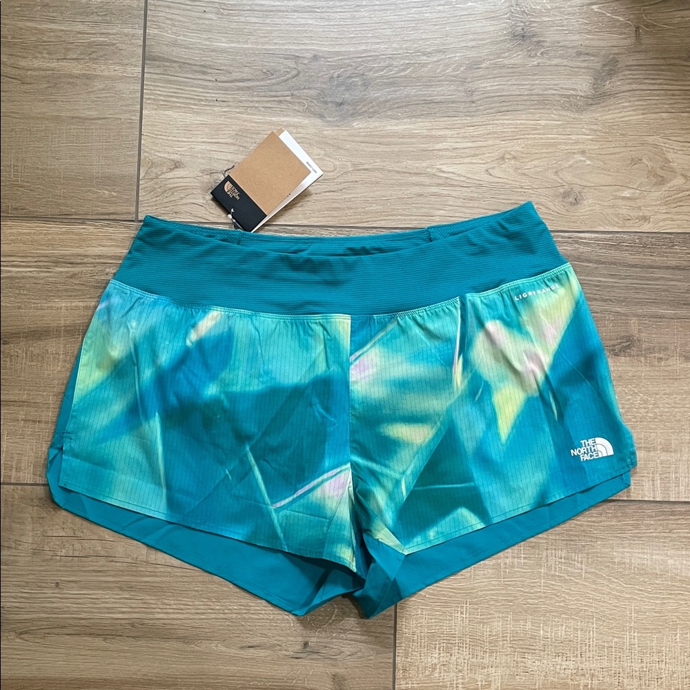 The North Face Shorts Women's XL Blue Athletic Sunriser Running Gym Shorts